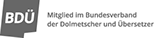 Judith Blank ist Mitglied beim BDÜ – Bundesverband der Dolmetscher und Übersetzer